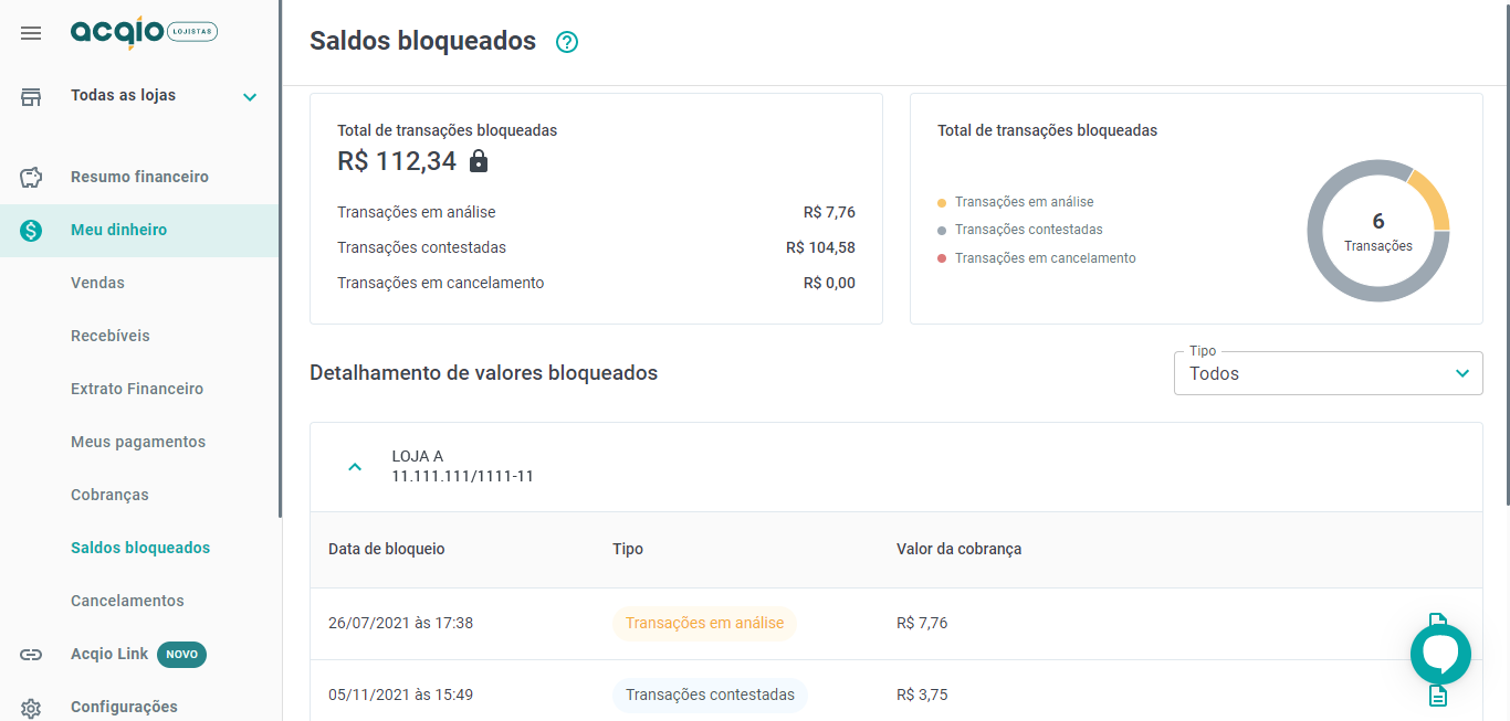 Portal Acqio Lojistas